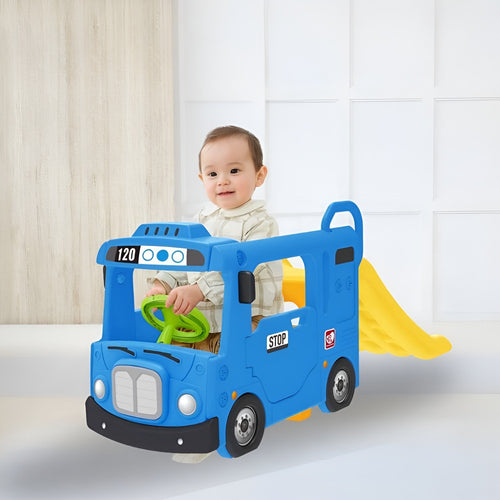 YAYA Blue Compact Bus Slide (1-6 Years)