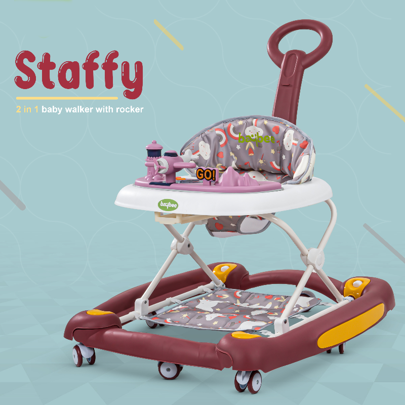 3 in 1 Staffy Baby Walker with Push Handle & 3 Adjustable Height (9 Months to 1.5 Years) | COD Not Available