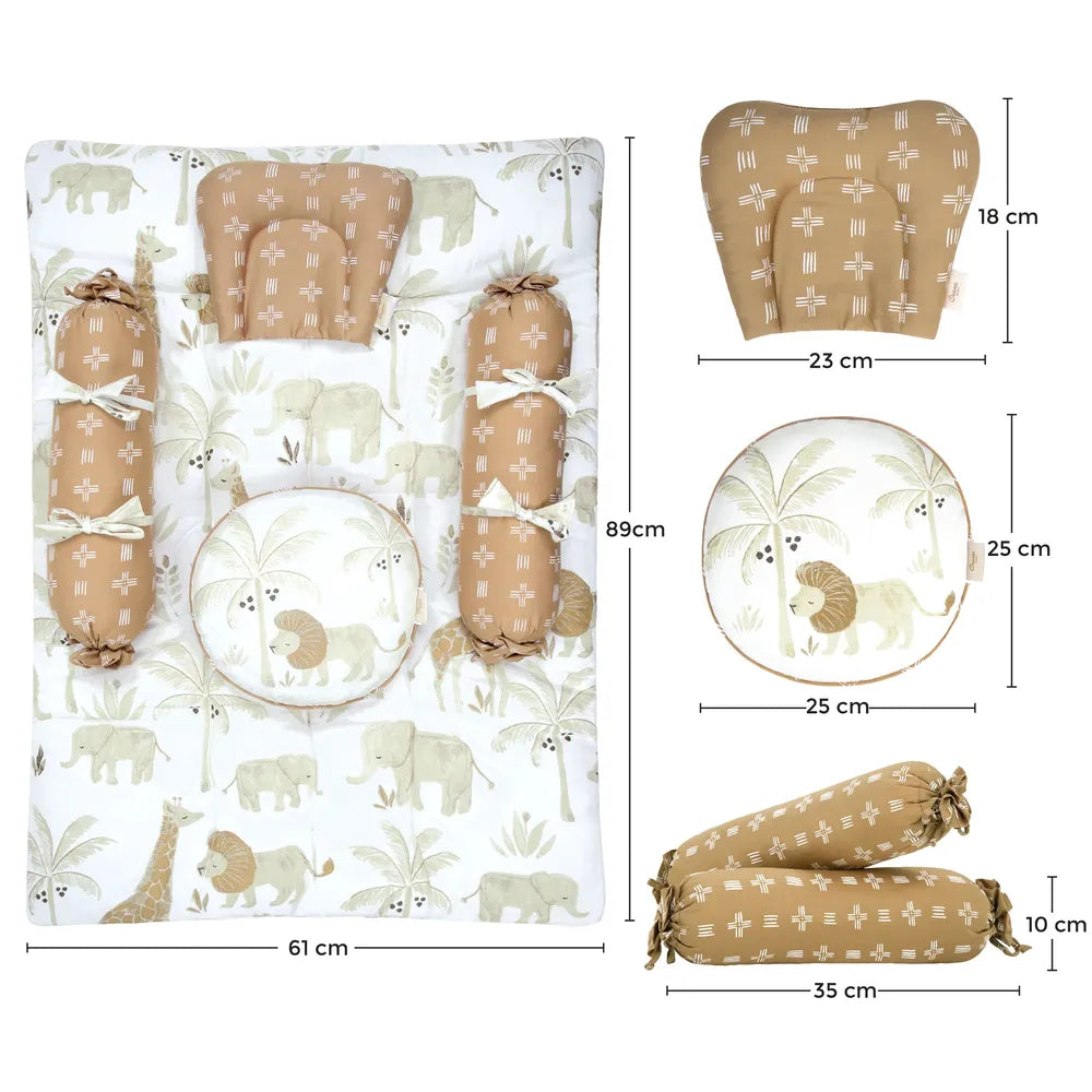 Abracadabra Crane Baby 5-Piece Mattress Set - Kendi Safari