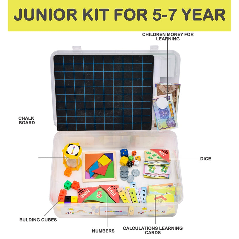 Learnings Junior Math Kit Specially for Kid and Skill Developmental Kids Toy for 1 to 10 Year's Kid - for Gifting