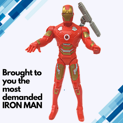 Iron Man | Action Figures | Iron Man Toys | Captain America | Captain America Toy (Iron Man & Captain America - 2 in 1)