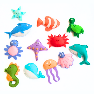 Sea Animal Toys (Set of 12)