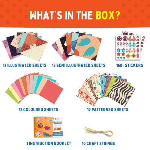 Origami Art - Animal Kingdom Theme | 28 Sheets (3-10 Years)