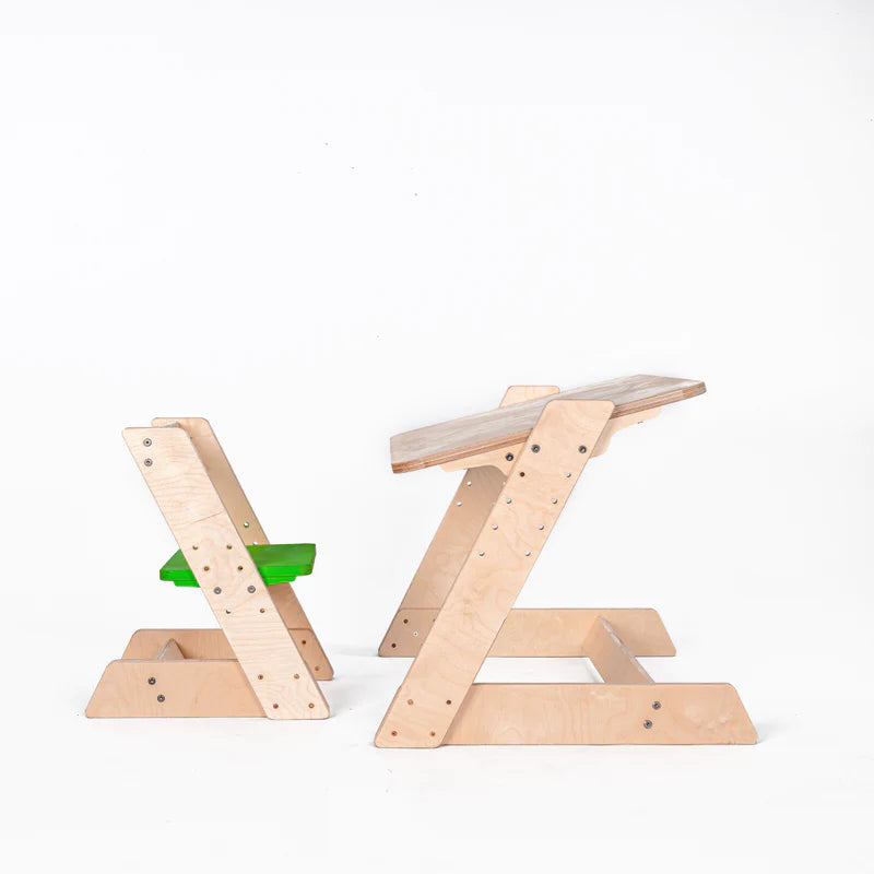 Wooden Toddler Study Table & Chair - COD Not Available