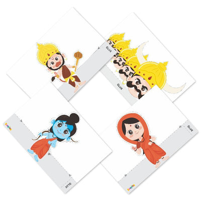 DIY Ramayan Characters Puppet Activity Kit