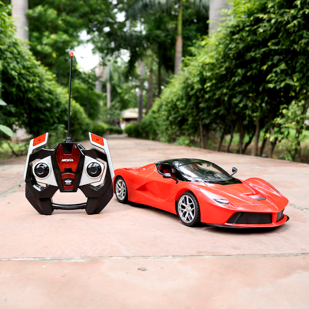 Remote Control Resembling LaFerrari Car with Light, Sound, Openable Parts & 5 Channel Racing (5-14 Years)