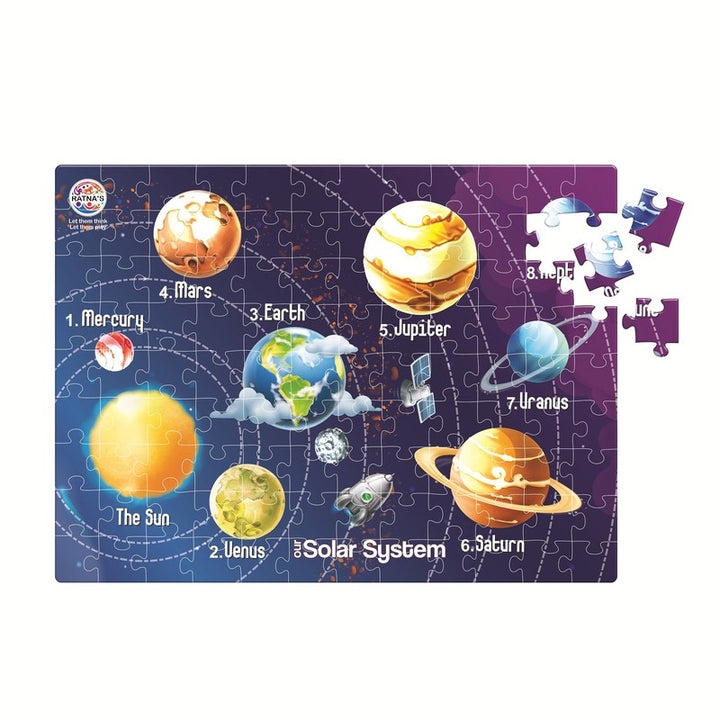 Ratnas Solar system Theme Jigsaw Puzzle - 99 Pieces (5-6 Years)