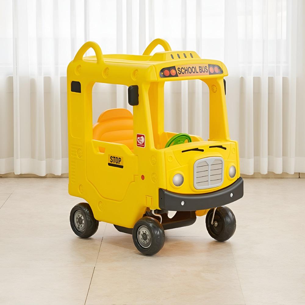 YAYA Bus Roof Top Car Ride On with Lights & Music (1.5-8 Years)