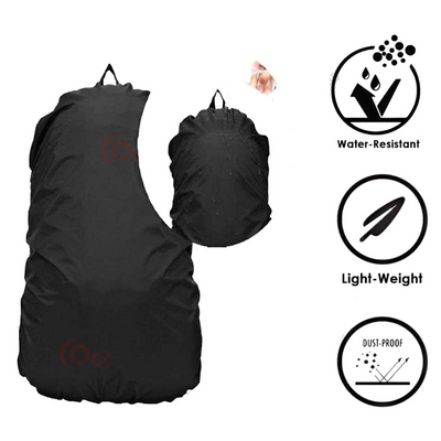 Rain Cover & Dust Protection Cover for School Bags Laptop Backpacks | Black