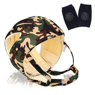 Baby Safety Helmet & Kneepads (Green)