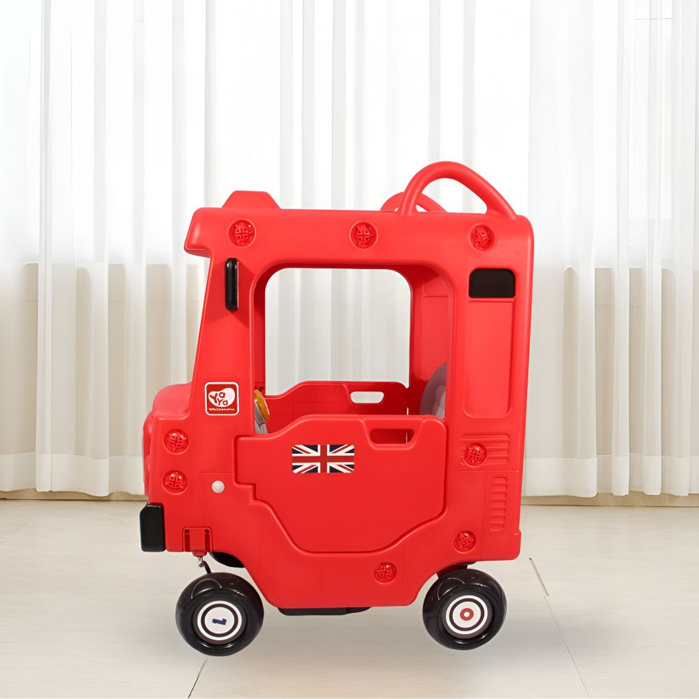 YAYA Bus Roof Top Car Ride On with Lights & Music (1.5-8 Years)