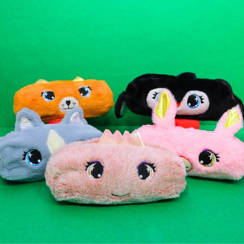 Fur Pencil Pouch for Kids (3-6 Years)