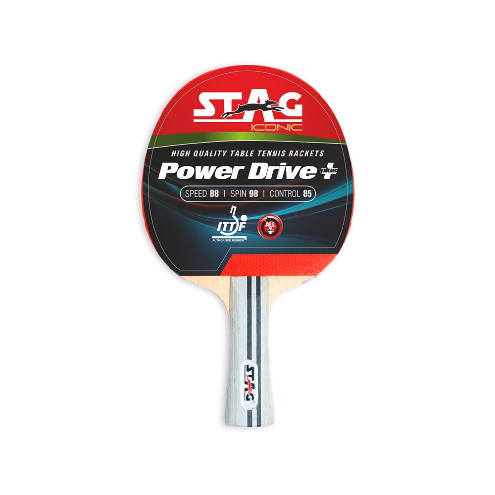 STAG ICONIC Power Drive plus Table Tennis Racquet with Racquet case