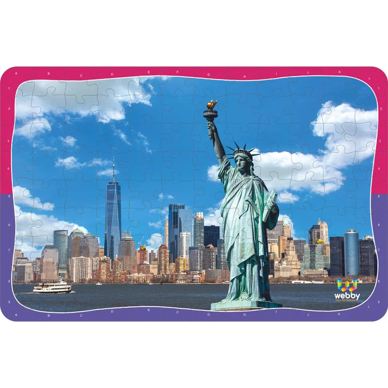 Statue Of Liberty Wooden Jigsaw Puzzle, 108 Pieces