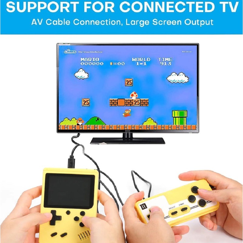 Built-in 400 in 1 Retro Video Game with HD Screen and Remote