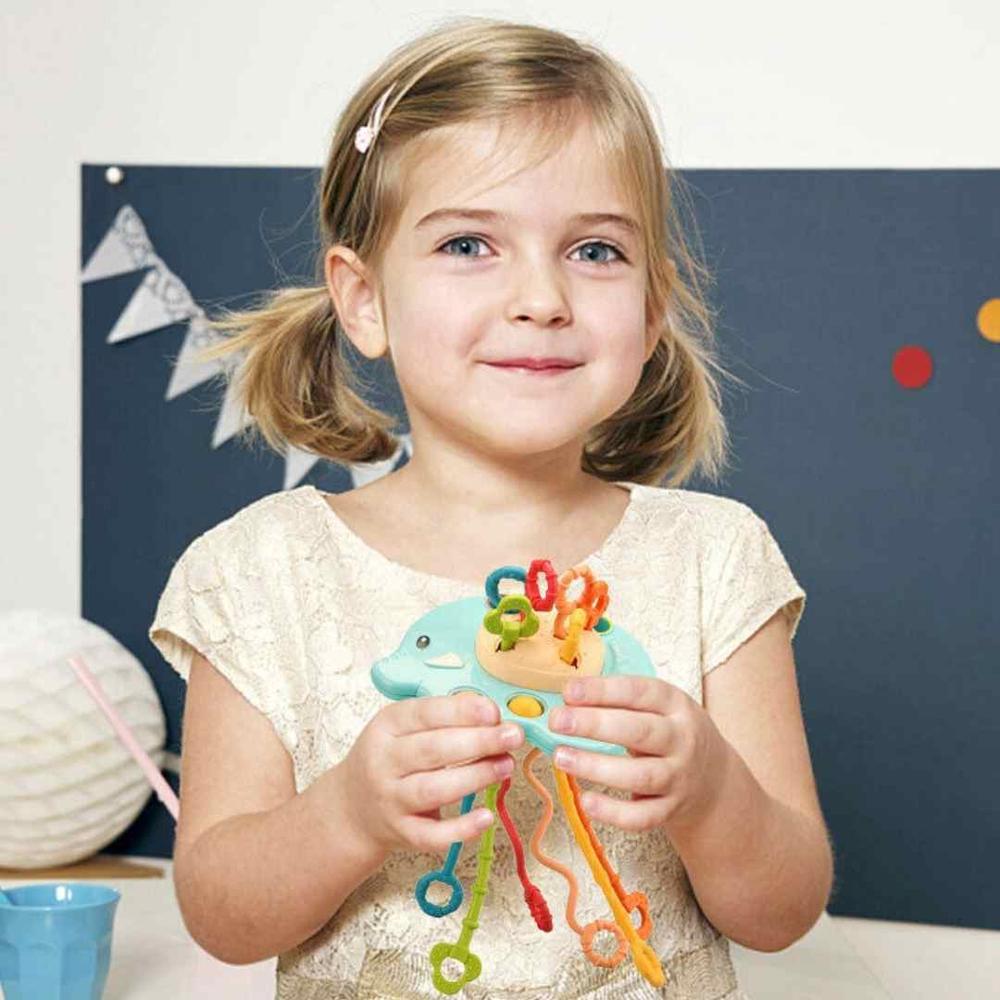 Kidology New Octopus Silicone Pulling Toy