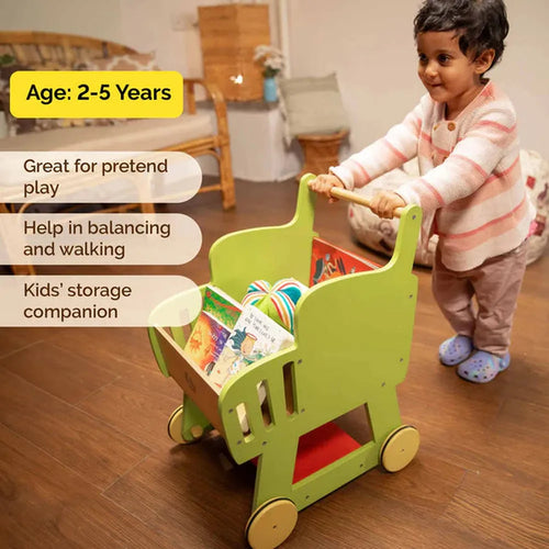 Shumee Wooden Shopping Push Cart (2-5 Years)