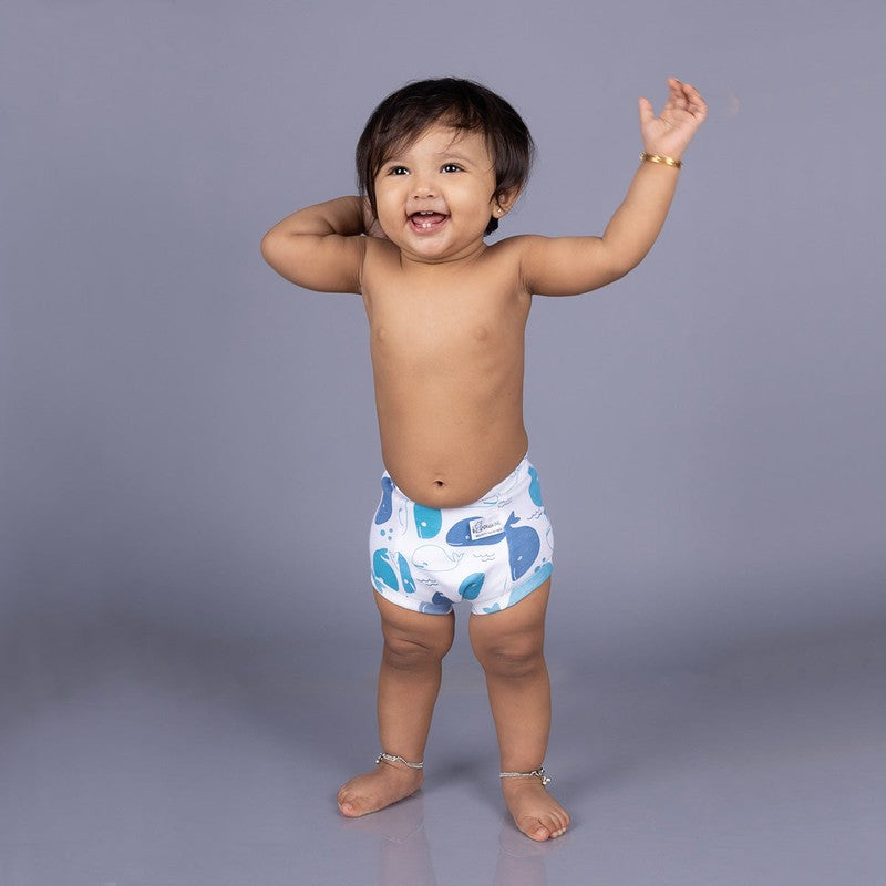 Potty Training Pants for Kids. Melon & Whale (Size 1, Fits 1-2 yrs) - Pack 2