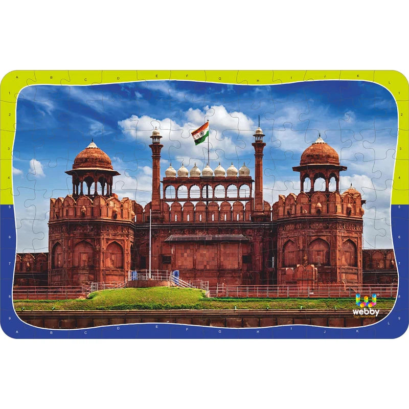 Red Fort Wooden Jigsaw Puzzle, 108 Pieces