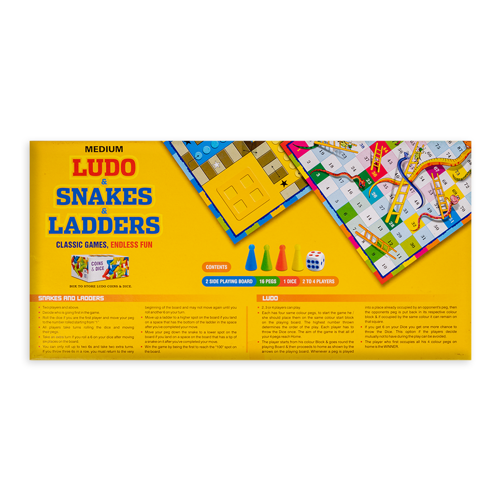 Return Gifts (Pack of 3,5,12) Ludo And Snake & Ladder Medium