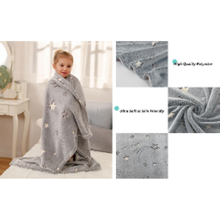 Zikku Glow-in-Dark Blanket for Kids