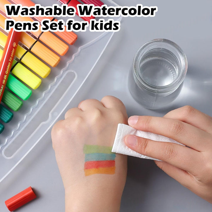 FunBlast Washable Watercolor Pens Set - 24 Watercolor Pens