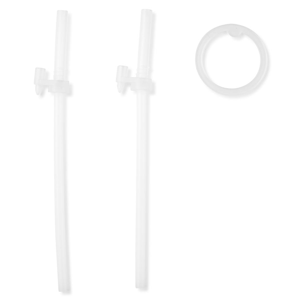 ZOO EXTRA STRAWS 2PK PP -Transparent (Compatible Only With Skip Hop Plastic Sipper Bottles)