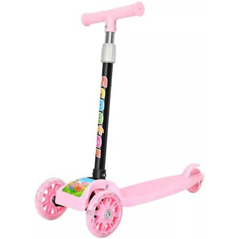 Tikes Scooter 3 Level Height with PU Wheels and Brakes (Pink)