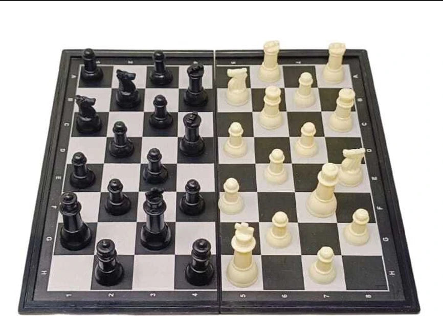 Ekta Magnetic Chess Board Game | Foldable Portable Chess Set | Strategy Game for Kids & Adults