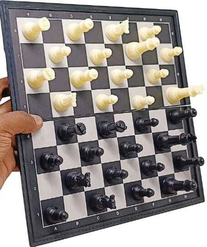 Ekta Magnetic Chess Board Game | Foldable Portable Chess Set | Strategy Game for Kids & Adults