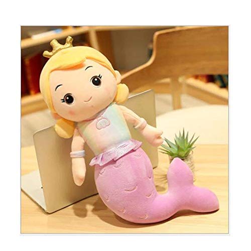 CuddleNest Mermaid Plush Soft Toy – 30 cm | Soft & Cuddly Companion for Kids (Red)