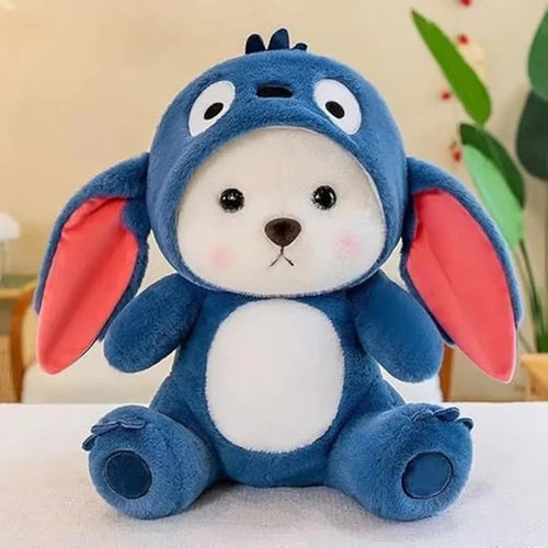 CuddleNest Blue Costume Teddy Bear Plush Toy - 30cm