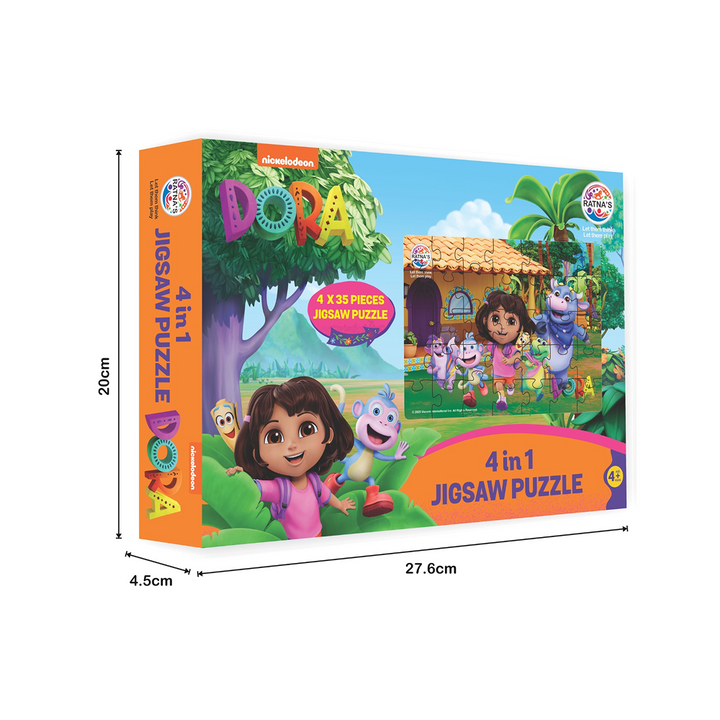 Ratna'a 4 in 1 Dora Jigsaw Puzzle – 140 Pieces