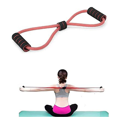 Fitfix Stretching Exercise Tube (Orange b) | Total Fitness Stretch Body Toning Rope