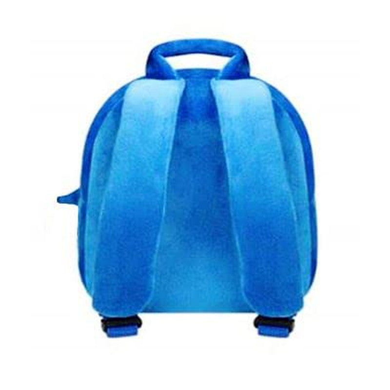 Premium Quality Soft Design Blue Shark Shape School Bag for Kids - 14 Inches