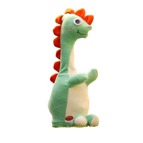 Dancing Dinosaur Plush Toy Wriggle & Singing Recording Repeat What You Say (Assorted Colours)