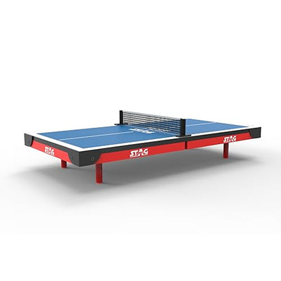 STAG ICONIC Super Mini Table Tennis Table| Portable Indoor Ping Pong Super Mini Table for Kids Fun Recreational Play| Included with TT Rackets and Balls| All in a Briefcase-Size Foldable Design