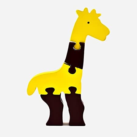 Wooden Giraffe Animal Learning Puzzle for Kids