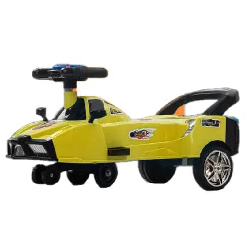 Non Battery Operated Magic Ferrari Ride On For Kids  (Yellow) | COD not Available