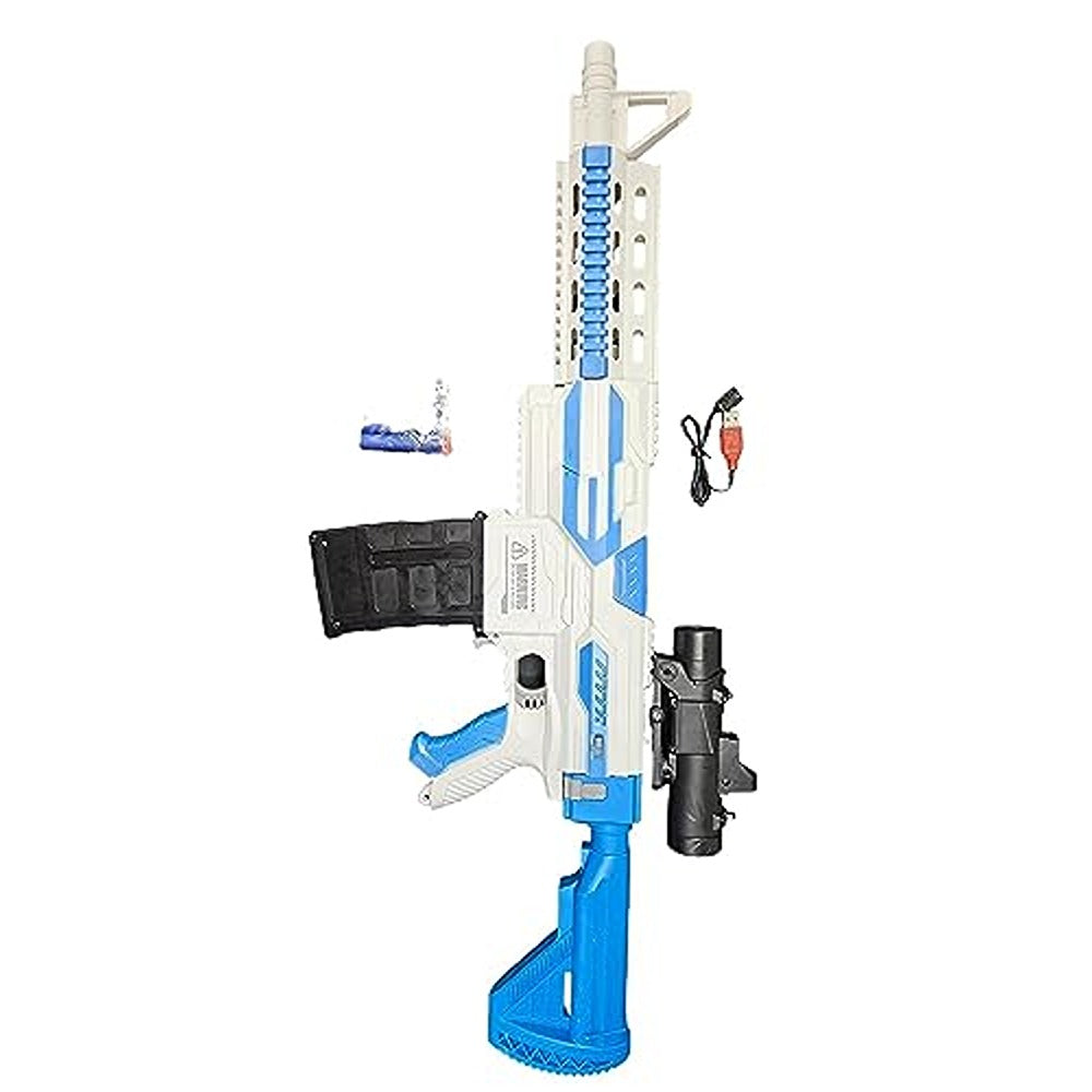 Battery Operated Motorized Electric AK47 Toy Gun with Foam Bullets Darts & Plastic Bullets