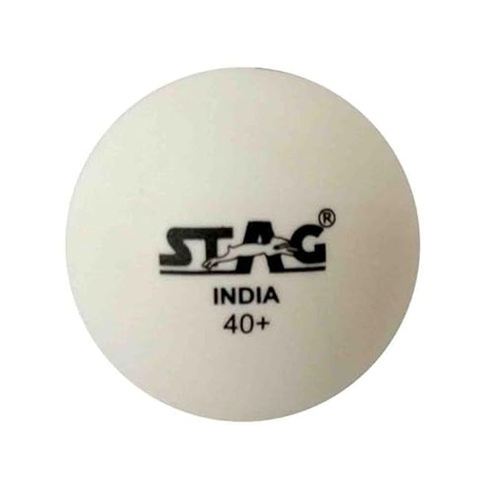 STAG ICONIC Seam Table Tennis Ball Pack of 6 (White)