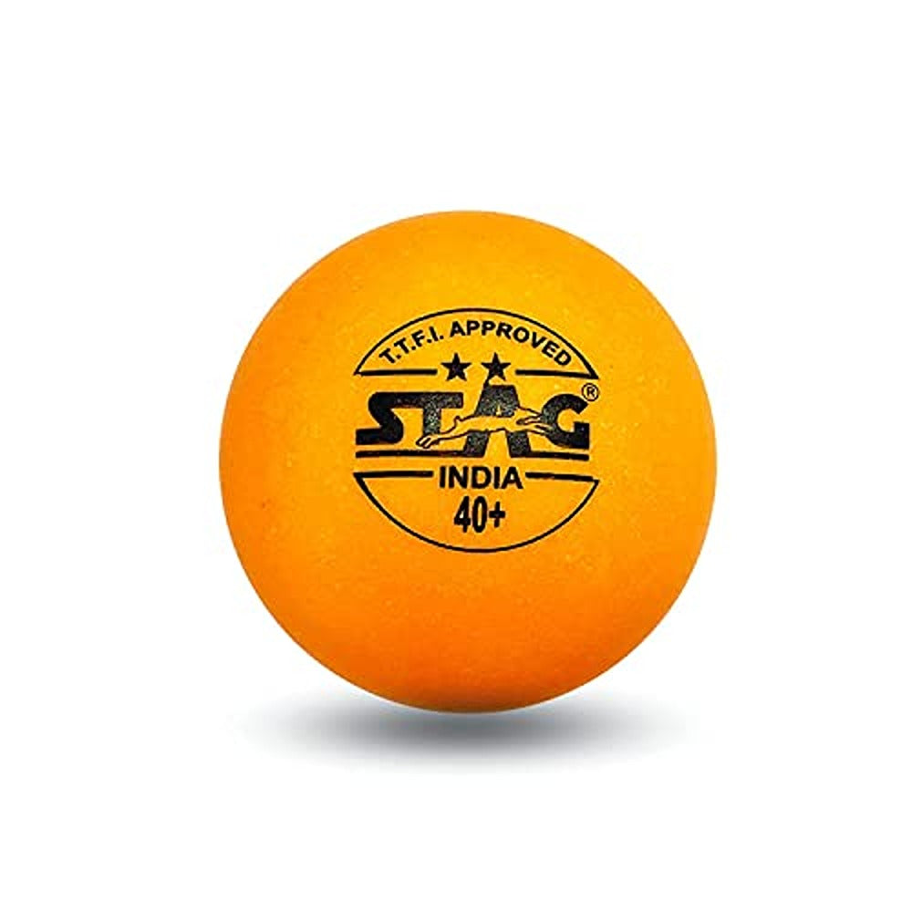 STAG ICONIC 2 Star Table Tennis Balls Pack of 6 (Orange)