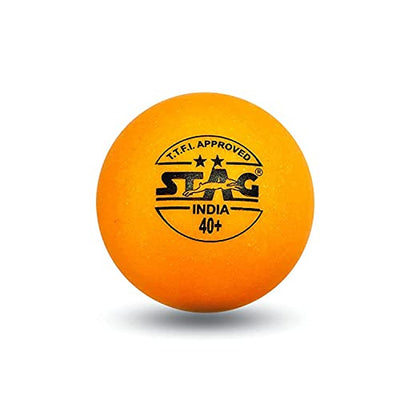 STAG ICONIC 2 Star Table Tennis Balls Pack of 6 (Orange)