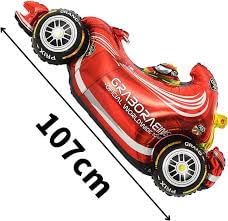 5 piece F1 Racing Car Foil Balloon Set For Birthday and Decoration
