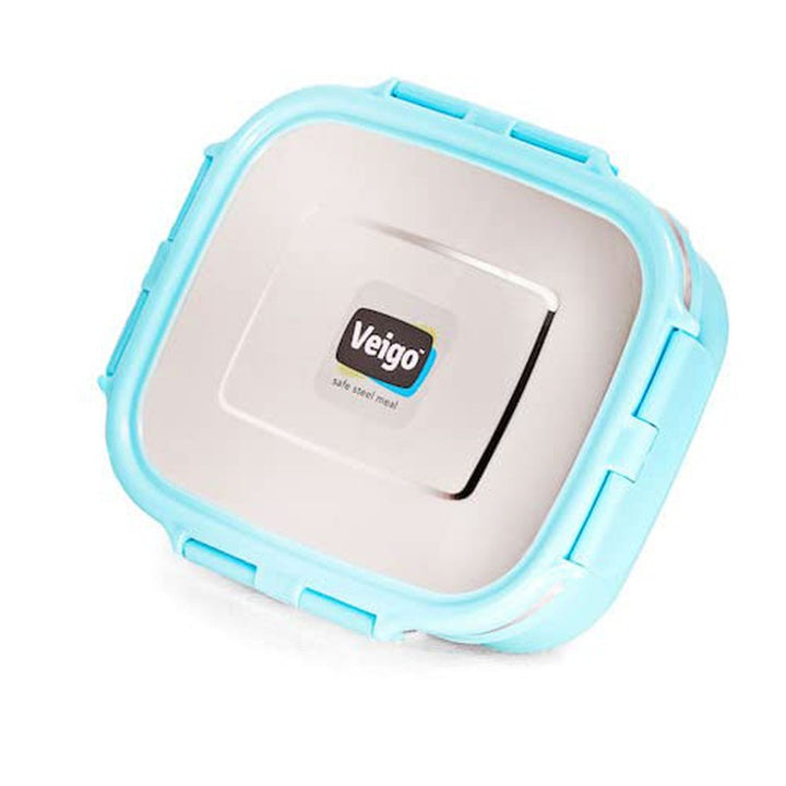 Heat Up Large Insulated Stainless Steel Leakproof & Airtight Lunch Box (630ml), Microwave Safe, Rectangle Shape