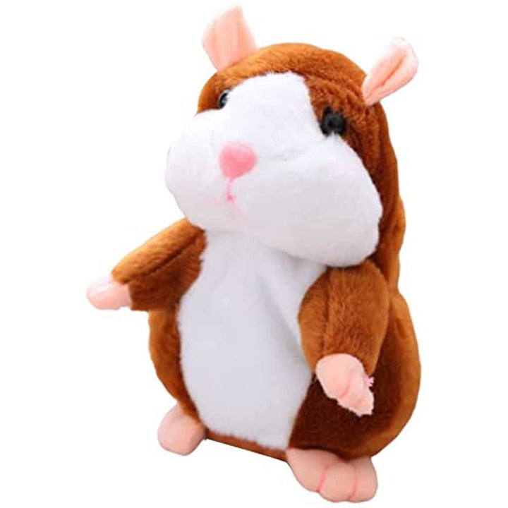 Talking Hamster Repeats What You Say (Educational Talking Toy) - Brown