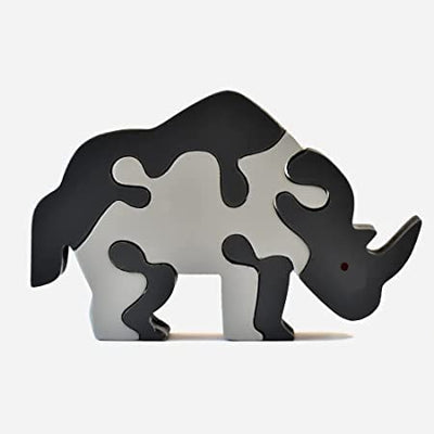 Rhino Animal Wooden Puzzle (5 Pcs)