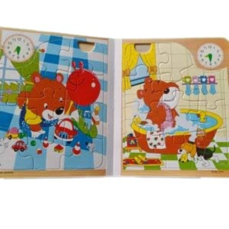 3 in 1 3D Animal Themed Book Puzzle for Toddlers