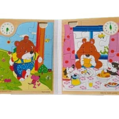 3 in 1 3D Animal Themed Book Puzzle for Toddlers