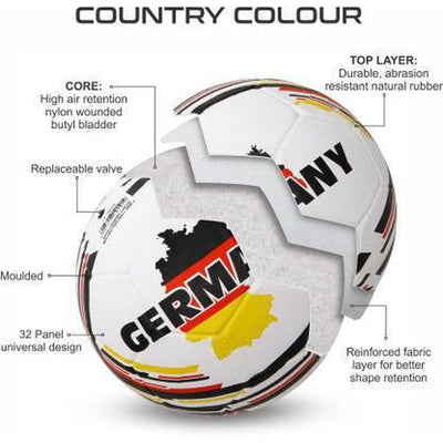 Nivia Football Size 3 Country Colour Moulded Germany (3-6 Years)